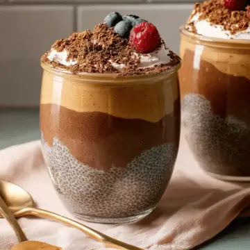 High-Protein Peanut Butter & Chocolate Chia Pudding