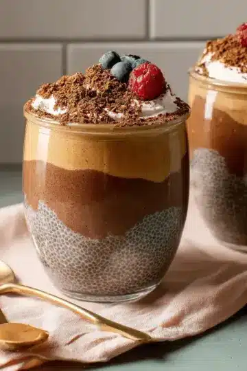High-Protein Peanut Butter & Chocolate Chia Pudding