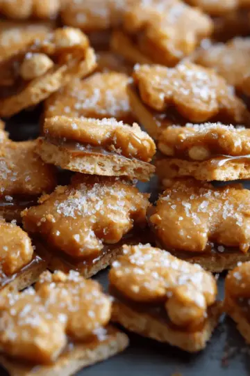Salted Caramel Cracker Bites