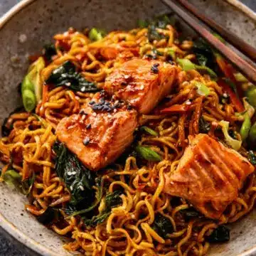 Teriyaki Salmon Noodles