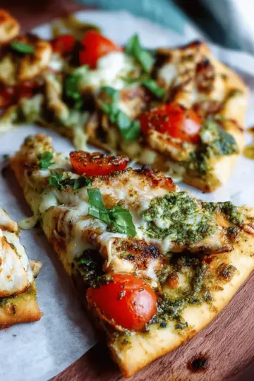 Chicken Pesto Flatbread