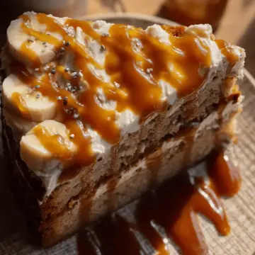 Salted Caramel Banana Cake