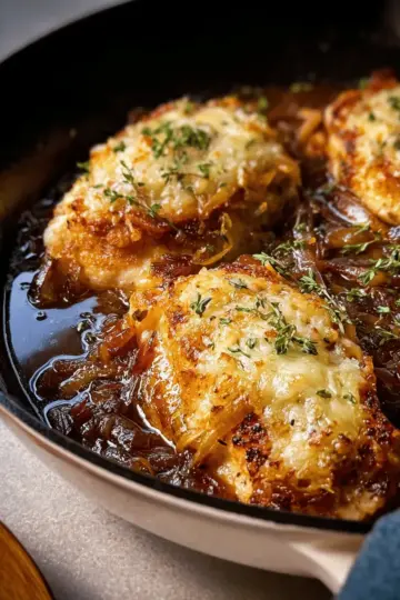 Skillet French Onion Chicken