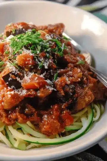 Eggplant Bolognese