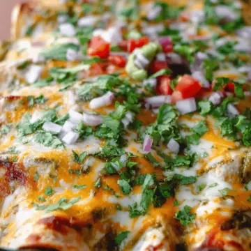 Easy Green Chicken Enchiladas