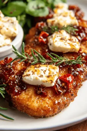 Crispy Hot Honey Feta Chicken