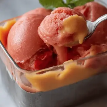 Mango and Strawberry Sorbet Recipe