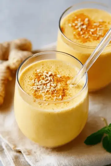 Easy Banana Ginger Turmeric Smoothie