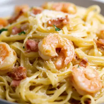 Seriously Good Shrimp Carbonara