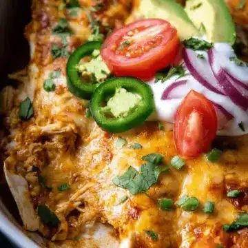 Slow Cooker Chicken Enchiladas