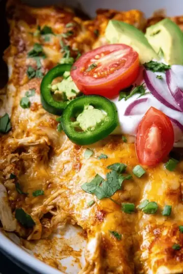 Slow Cooker Chicken Enchiladas
