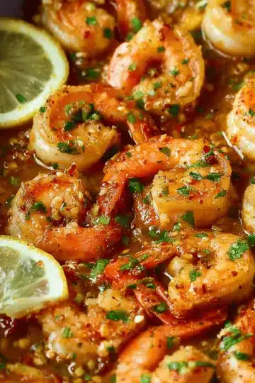Spicy Lemon Garlic Shrimp