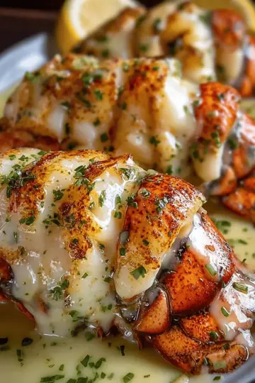 Creamy Garlic Butter Lobster Tails