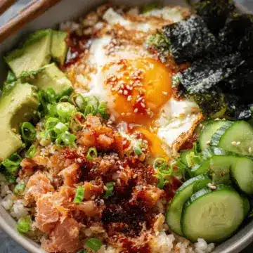 Spicy Tuna Sushi Bowl with Crispy Rice