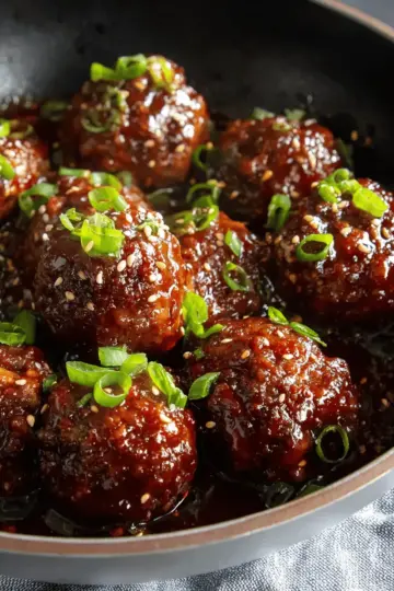Korean Barbecue-Style Meatballs