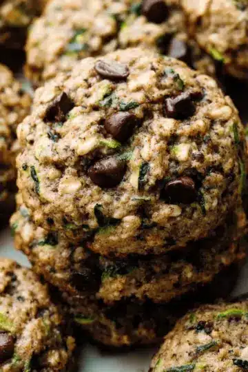 Zucchini Oatmeal Chocolate Chip Cookies