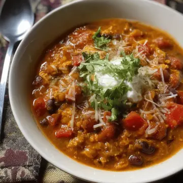 Slow Cooker Pumpkin Turkey Chili