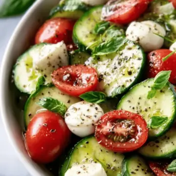 Cucumber Caprese Salad