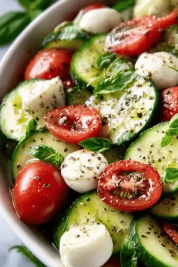 Cucumber Caprese Salad