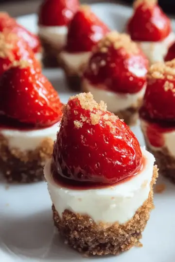 Strawberry Cheesecake Bites