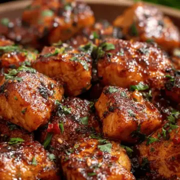 Hot Honey Salmon Bites
