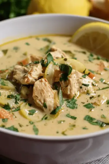 Easy and Creamy Chicken Piccata Soup