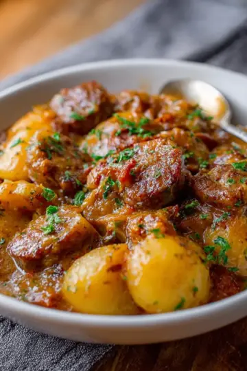 Saucy Hungarian Red Potato Goulash
