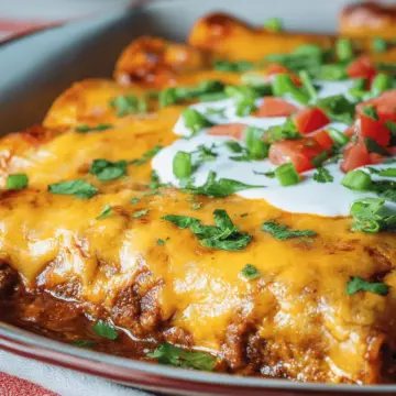 Easy Cheesy Ground Beef Enchiladas