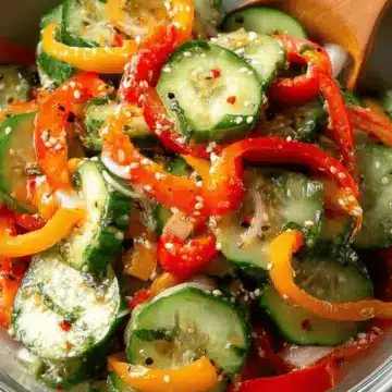 Cucumber and Bell Pepper Salad