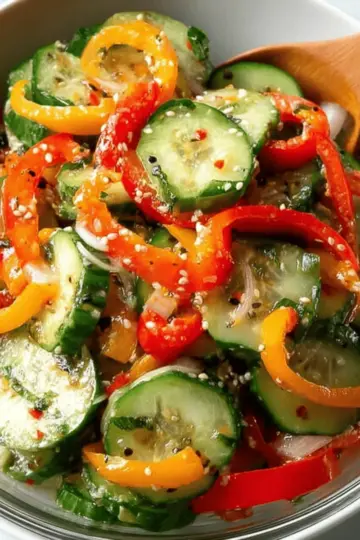 Cucumber and Bell Pepper Salad