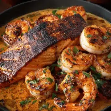 Cajun Salmon and Shrimp