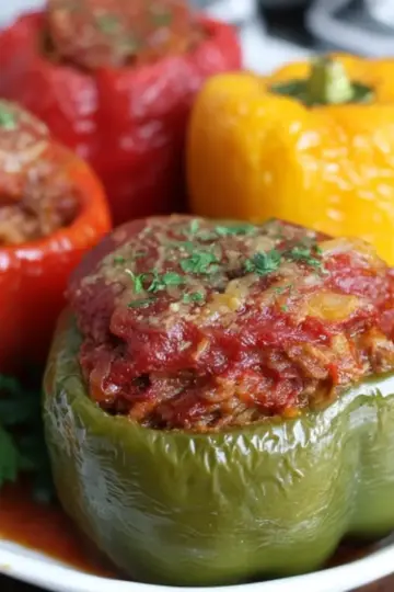 Crock Pot Stuffed Peppers