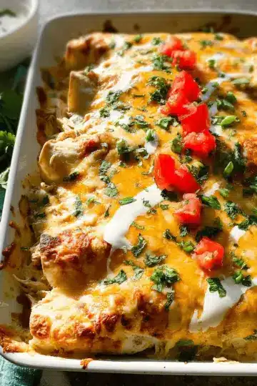 Cream Cheese Chicken Enchiladas