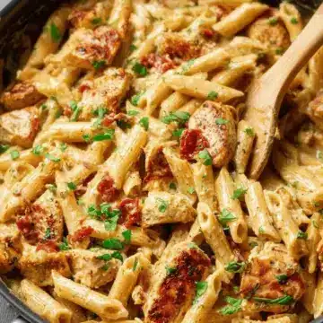 One Pot Creamy Cajun Chicken Pasta