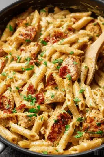 One Pot Creamy Cajun Chicken Pasta