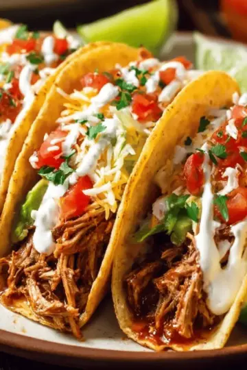 Crock Pot Chicken Tacos