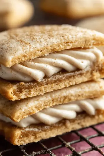 Frosted Brown Sugar Cinnamon Pop Tart Cookies