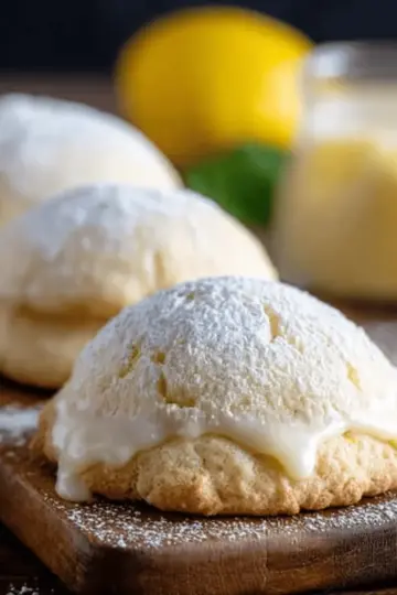 Italian Lemon Stuffed Cookies