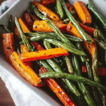 Roasted Green Beans and Carrots