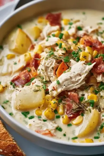 Slow Cooker Chicken Corn Chowder