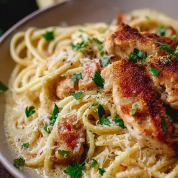 Garlic Parmesan Chicken Pasta