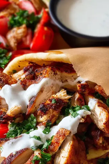 Chicken Shawarma with Garlic Sauce