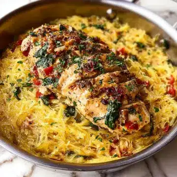 Tuscan Chicken and Spaghetti Squash