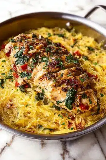 Tuscan Chicken and Spaghetti Squash