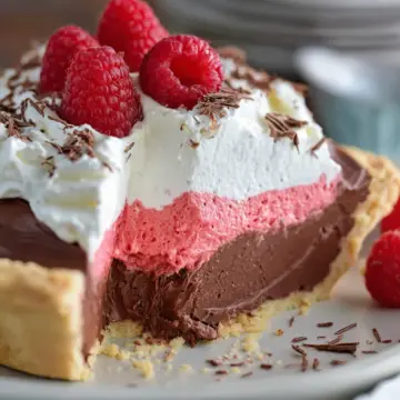 Chocolate Raspberry Cream Pie