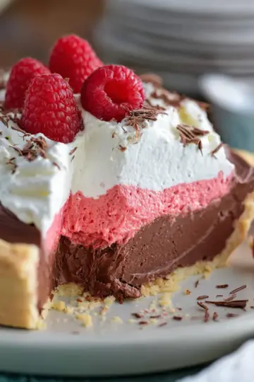 Chocolate Raspberry Cream Pie