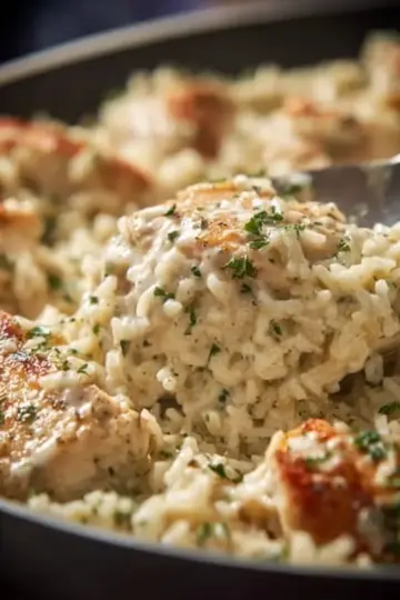 Creamy Parmesan One Pot Chicken and Rice