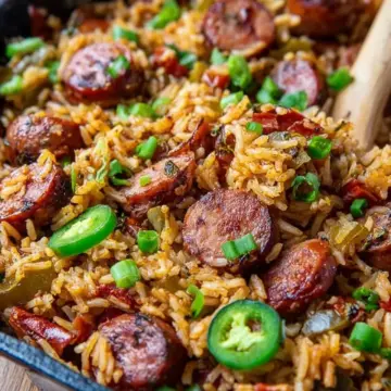 Cajun Sausage and Rice Skillet