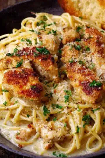 Garlic Parmesan Chicken Pasta