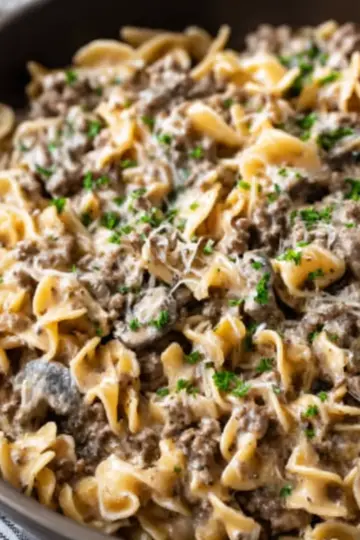 Ground Beef Stroganoff Recipe